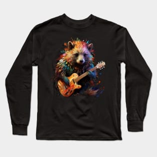 Porcupine Playing Guitar Long Sleeve T-Shirt